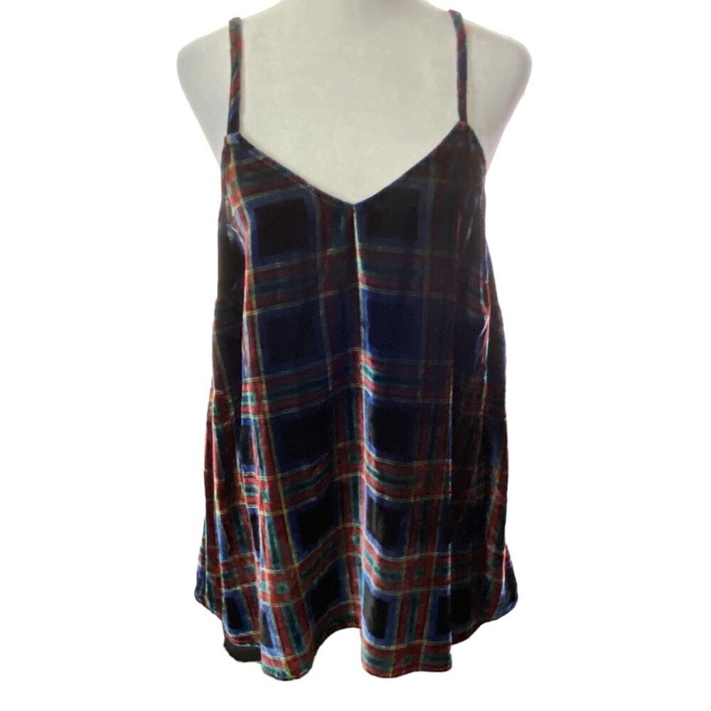 TORRID Women Velvet Cami Top Cropped Sophie Tank Swing Size 0/L Black 2-5 - Picture 13 of 14